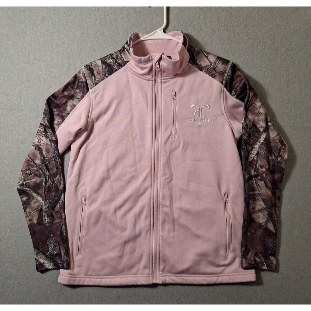 True Timber Camo Jacket Womens Small Full Zip Hunting Fishing Long Camo Sleeve